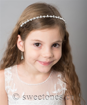 Pearl rhinestone headband