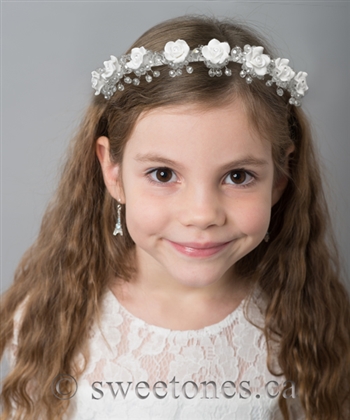 Rhinestone flower hairband