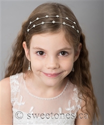 Flower girl rhinestone headpiece Ontario