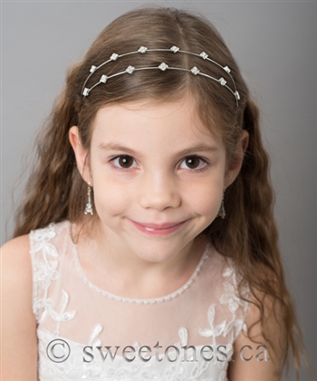 Flower girl rhinestone headpiece Ontario