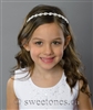 First Communion girls rhinestone headband