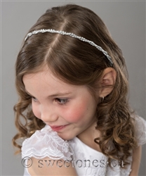 Rhinestone flower hairband
