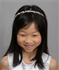 Silver rhinestone headband with rystals