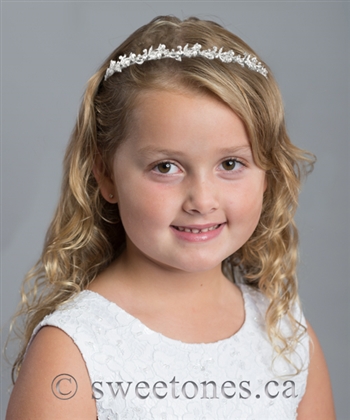 Girls floral tiara