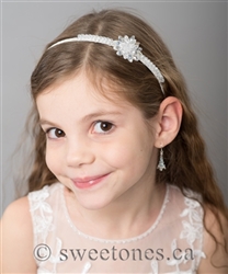 First Communion Crystal headband