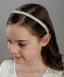 first communion girls crystal headband