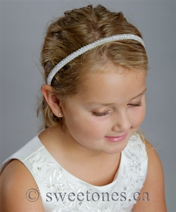 first communion girls headband
