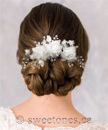 Flower girl floral hair pin hair accessory