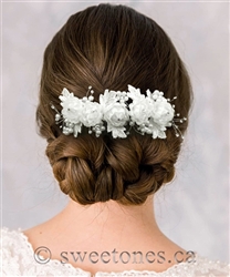 Flower girl floral hair pin hair accessory