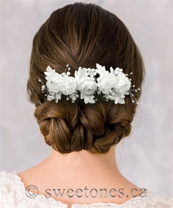 Flower girl floral hair pin hair accessory