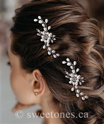 Flower girl floral hair pin hair accessory