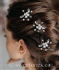 Flower girl floral hair pin hair accessory