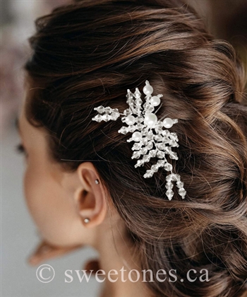 Flower girl floral hair pin hair accessory