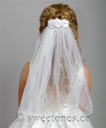 Girls first communion veil
