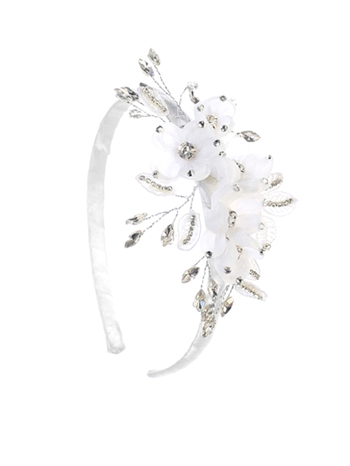 Rhinestone flower hairband