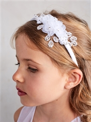 Rhinestone flower hairband