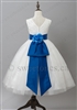 Flower girl satin sash