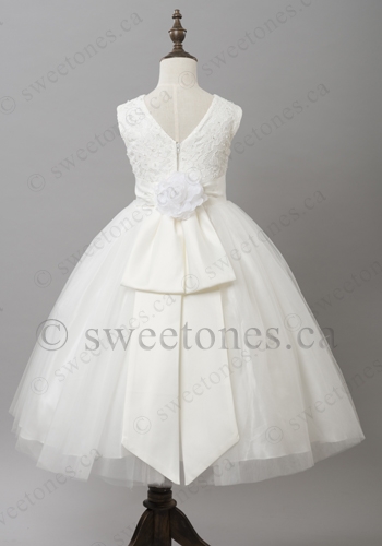 Flower girl satin sash