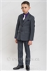 First Communion gray slim fit 2 piece suit(6y-16y)