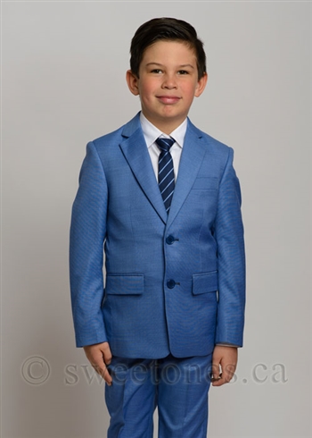 Boys light blue slim fit 2 piece suit (size 2Y-16Y)