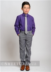 Boys grey formal dress pants