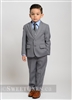Boys light gray slim fit 2 piece suit (size 1y-5y)