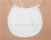 Christening silk bib