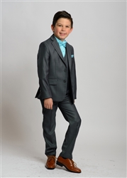 Boys grey formal dress pants
