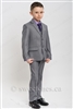 Boys light gray slim fit 2 piece suit (6y-10y)