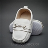 Baby boys white loafers