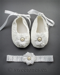 Lovely baby shoes and headband set â€“ B-SHOES-101