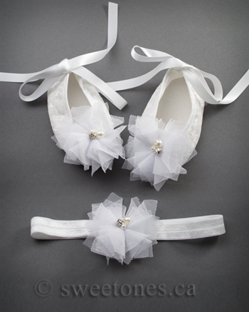 Lovely baby shoes and headband set â€“ B-SHOES-103