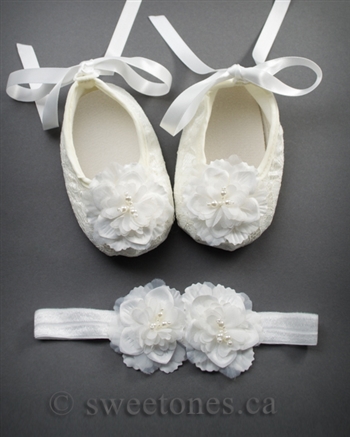 Lovely baby shoes and headband set â€“ B-SHOES-104