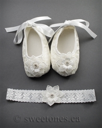Lovely baby shoes and headband set â€“ B-SHOES-106
