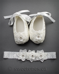 Lovely baby shoes and headband set â€“ B-SHOES-110