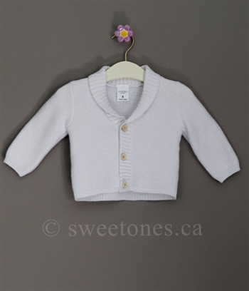 boys baptism Christening sweater cardigan