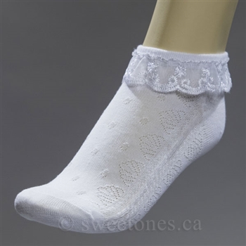 Girls ruffle lace socks