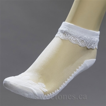 Girls ruffle lace socks