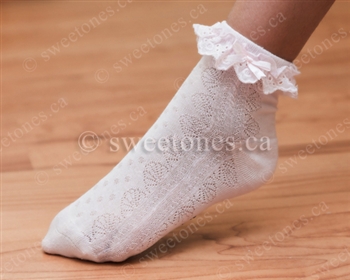 Girls ruffle lace socks