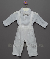 Boys cotton vest suit Christening outfit