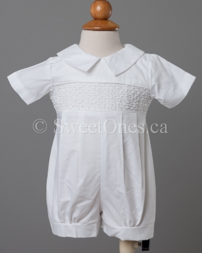 Boy christening clearance romper gown