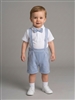 Boys cotton vest suit Christening outfit