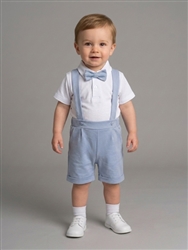 Boys cotton vest suit Christening outfit