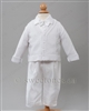 Boys silk Christening outfit