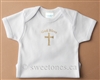 Christening Baptism baby bodysuit with custom name