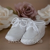 white satin boys baby baptism shoes