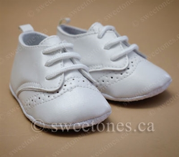 white satin boys baby baptism shoes
