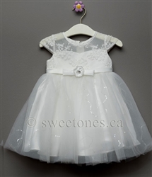 Girls satin Christening dress