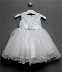 White girls lace tulle Baptism dress â€“ Style BG-Lauren