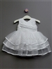 Girls Baptism Three Tiered Tulle Dress â€“ Style BG-Rosemary-White
